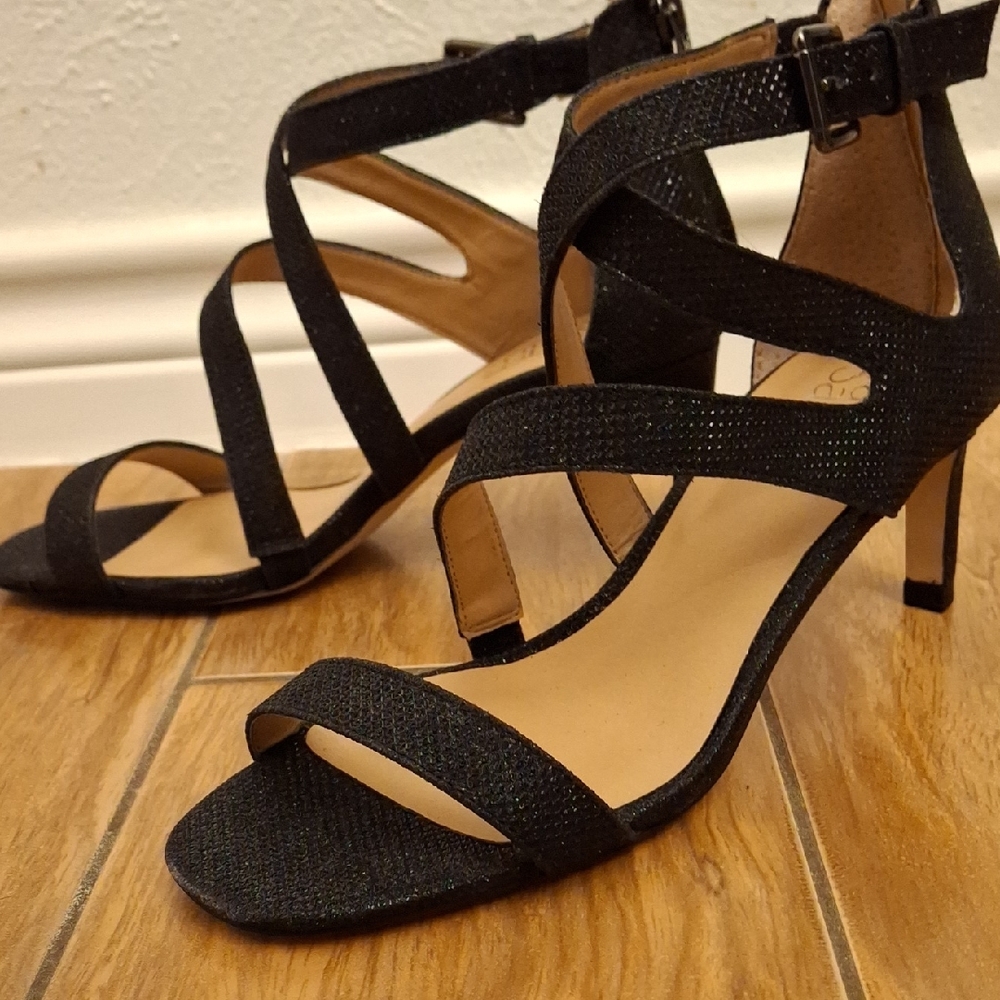 Elegant Black Strappy Heels